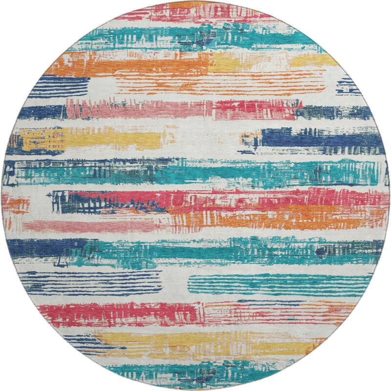 Premium Washable Super Soft Abstract Stripes Mayfield Rug