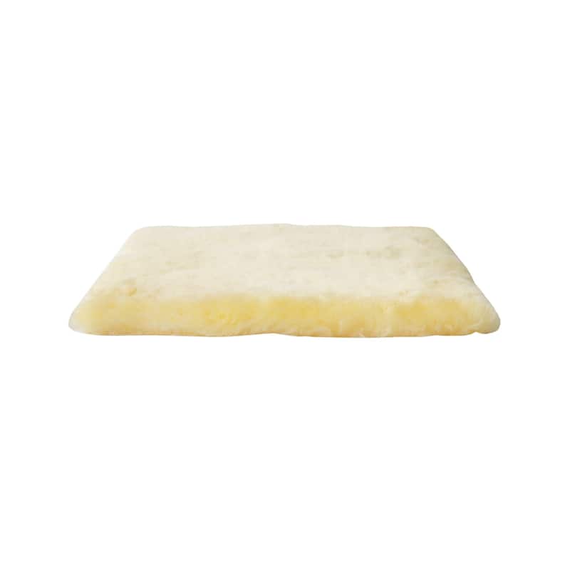 17" Square Natural Medical Grade Sheepskin Chair Pad