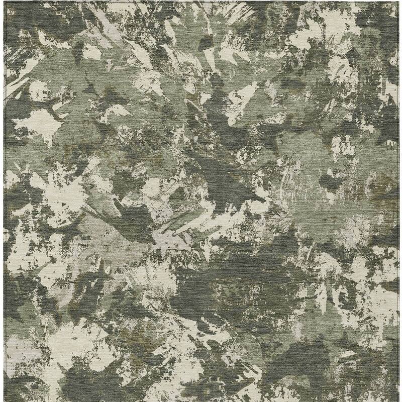 HomeRoots Floral Transitional Rectangle Outdoor Rug