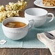 preview thumbnail 2 of 5, Everyday White Set of 2 Beaded Coupe Mug, 18 Oz