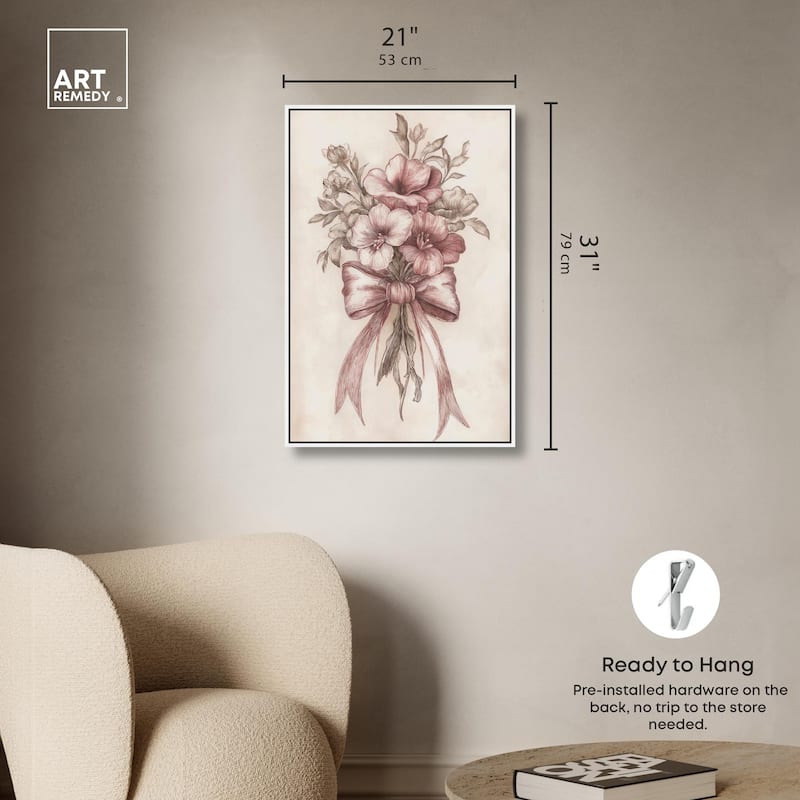 Tied with Tenderness II Canvas by Art Remedy