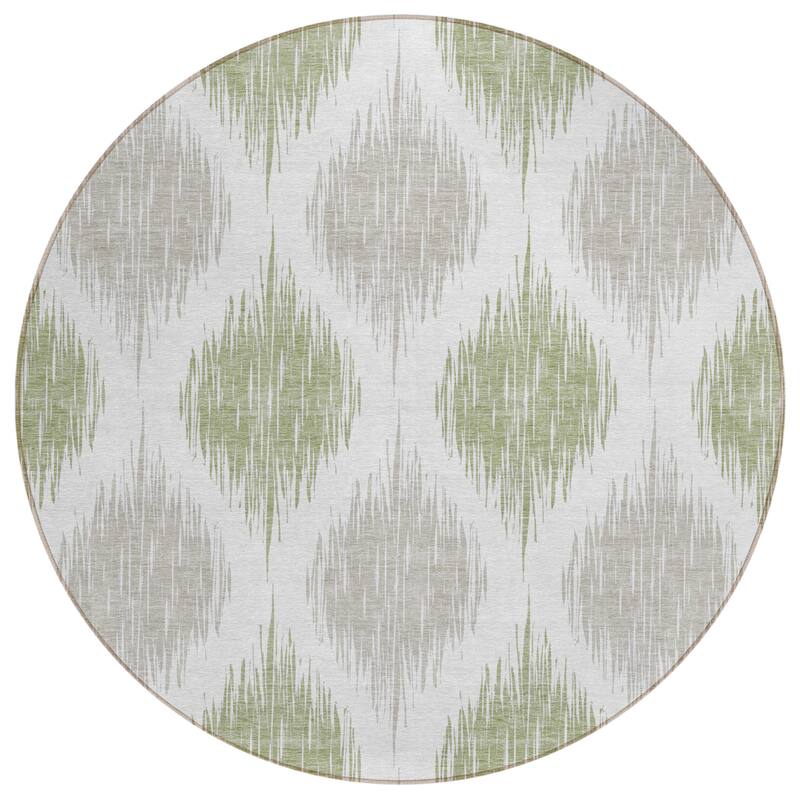 Machine Washable Indoor/ Outdoor Chantille Contemporary Geo Rug