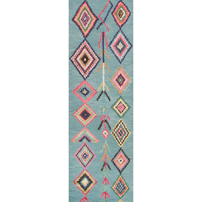 Nuloom Hand Tufted Wool Moroccan Triangle Rug