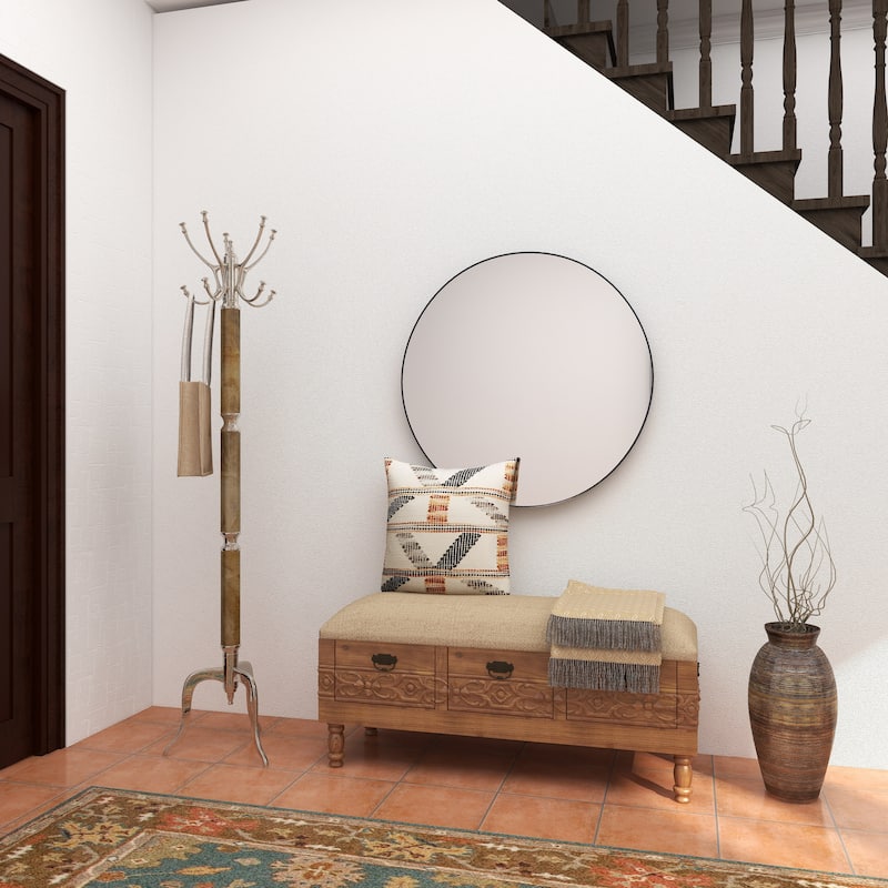 Silver or Gold Aluminum Traditional Coat Rack