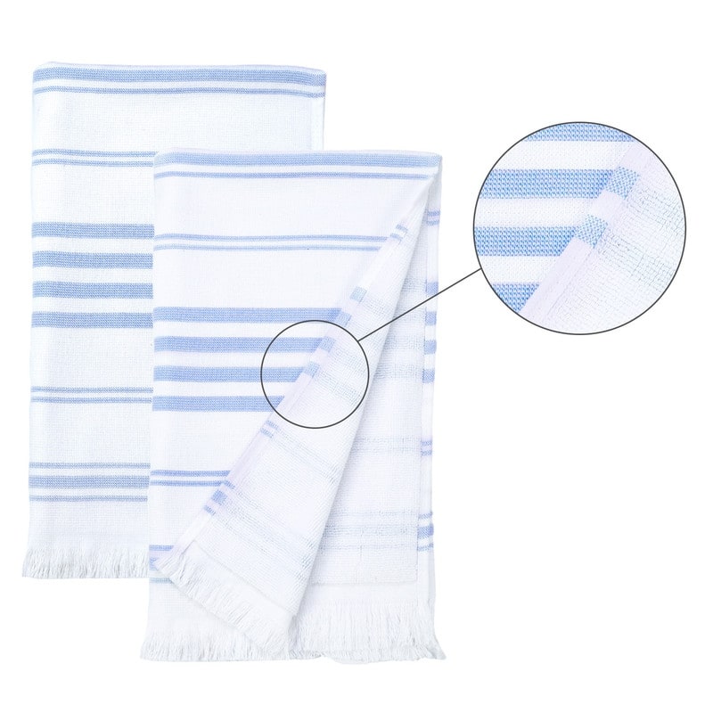 Hammam Hand Towels for Kitchen 16X28 Inch by Ample Decor - 4 Piece