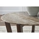 preview thumbnail 5 of 4, Signature Design by Ashley Tanidore Brown/Gray Round Cocktail Table - 36" W x 36" D x 18.5" H