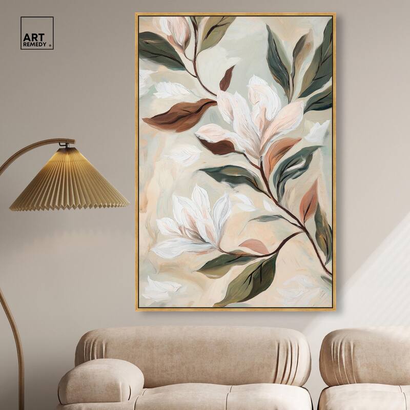 Soft Magnolia II Canvas by Art Remedy