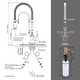 preview thumbnail 46 of 87, WOWOW Single Handle Gooseneck Pull Down Sprayer Kitchen Faucet