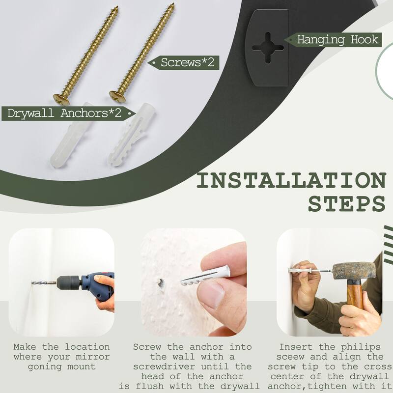 Scalloped Aluminum Alloy Framed Irregular Wall Mirror