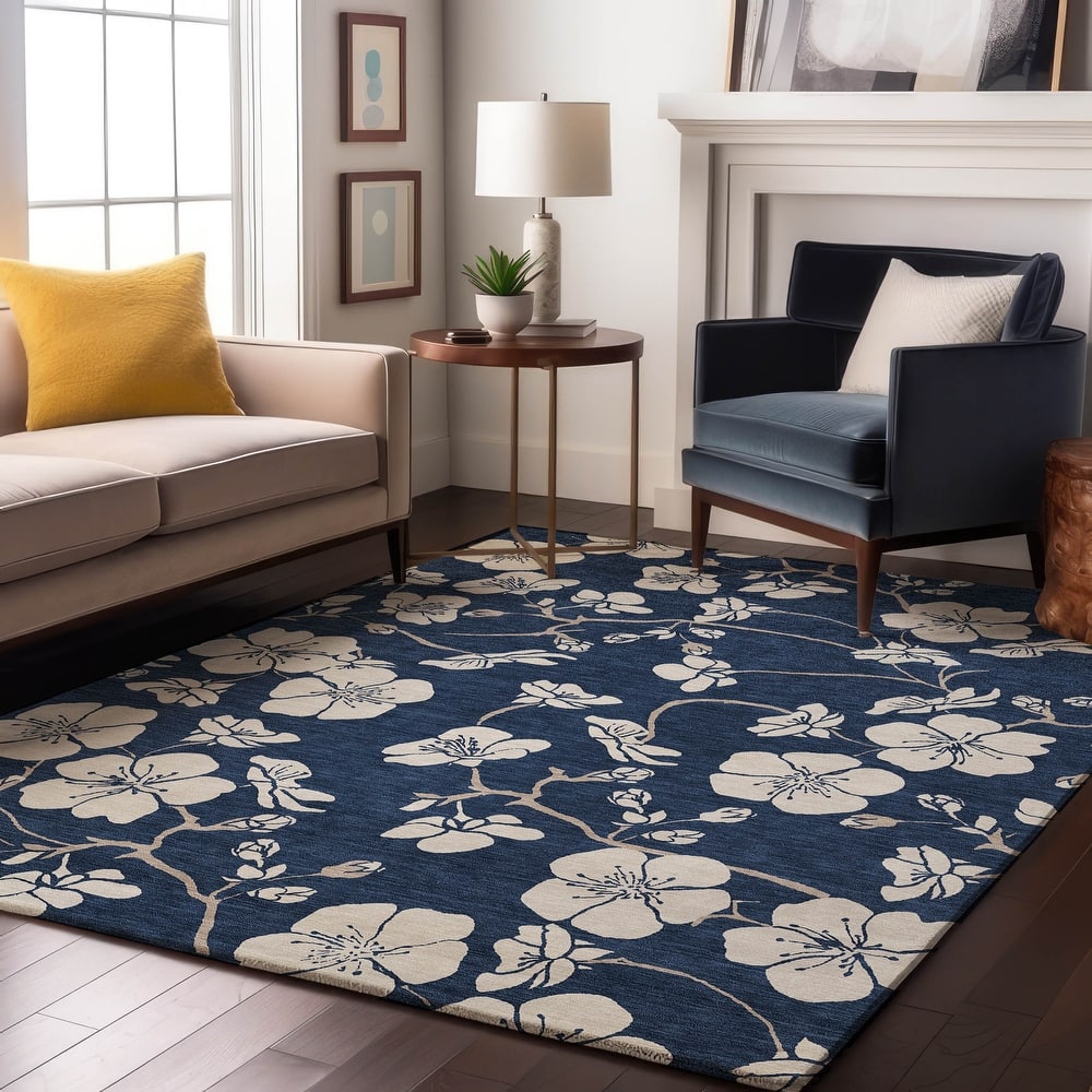 Premium Washable Super Soft Modern Floral Mayfield Rug