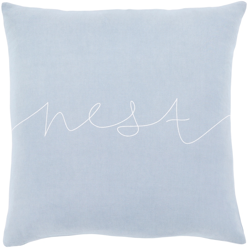 Artistic Weavers Roost Denim Blue "Nest" Throw Pillow Cover (20" x 20")
