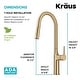 preview thumbnail 94 of 167, Kraus Oletto 2-Function 1-Handle 1-Hole Pulldown Kitchen Faucet