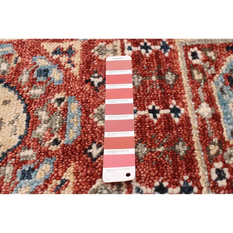 ECARPETGALLERY Hand-knotted Jules Serapi Dark Red Wool Rug - 7'9 x 9'10