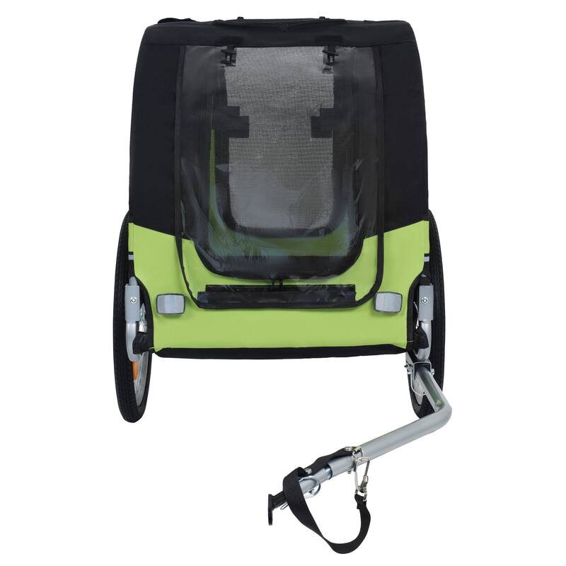 Large Folding Bike Trailer For Dogs - 66lb Capacity All-Terrain Pet Carrier, Durable Steel Frame For Cycling