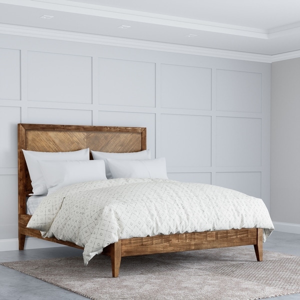 Abbyson Living Mid-Century Modern Queen Size Wood Bed Queen