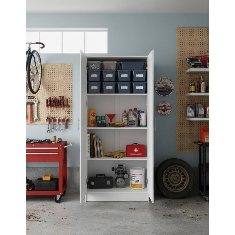 Modex Multi-Purpose Utility Storage Cabinet - W 31.5″ × D 15.7″ × H 70.9″