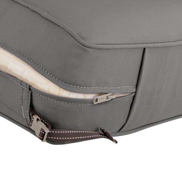Shop Black Friday Deals On Montlake Fadesafe Square Patio Lounge Seat Cushion Slip Cover 5 Thick Heavy Duty Outdoor Patio Cushio Overstock 27679186