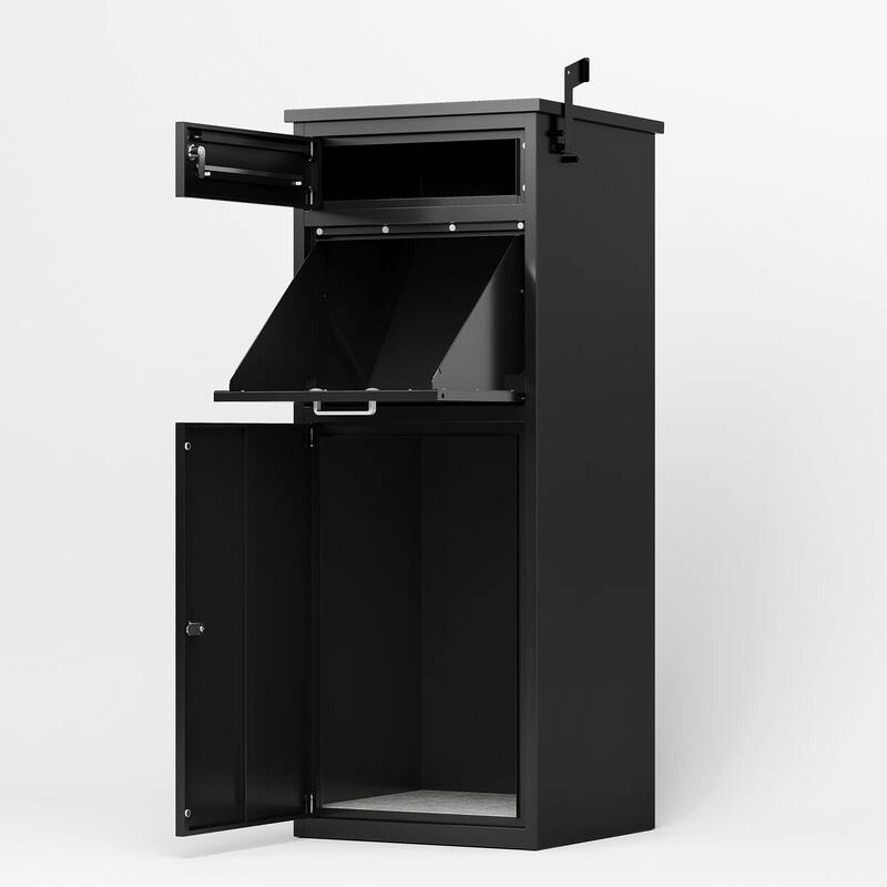 Heavy-Duty Steel Package Drop Box with Anti-Theft Design, Weather-Resistant
