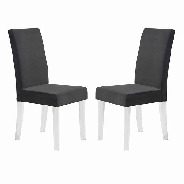 Curved back velvet dining chair deals