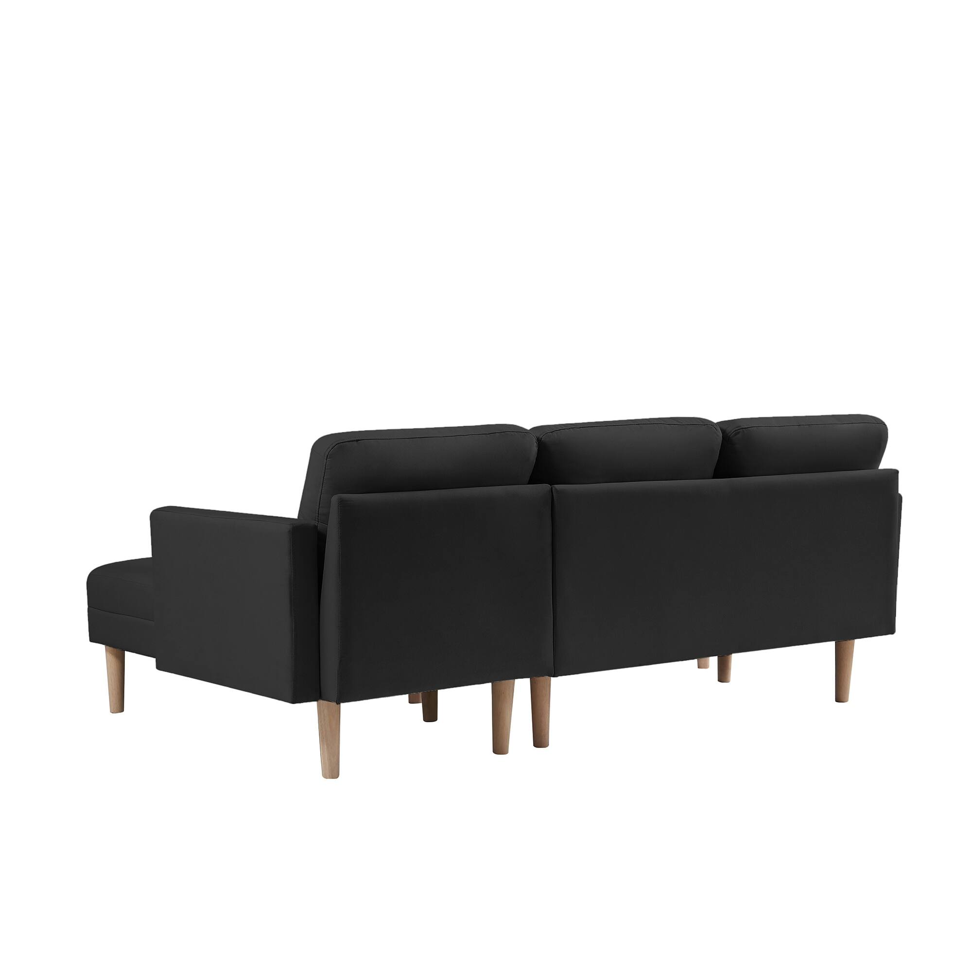 Sectional Sofa Bed, LShape Sofa Chaise Lounge with Ottoman Bench Bed