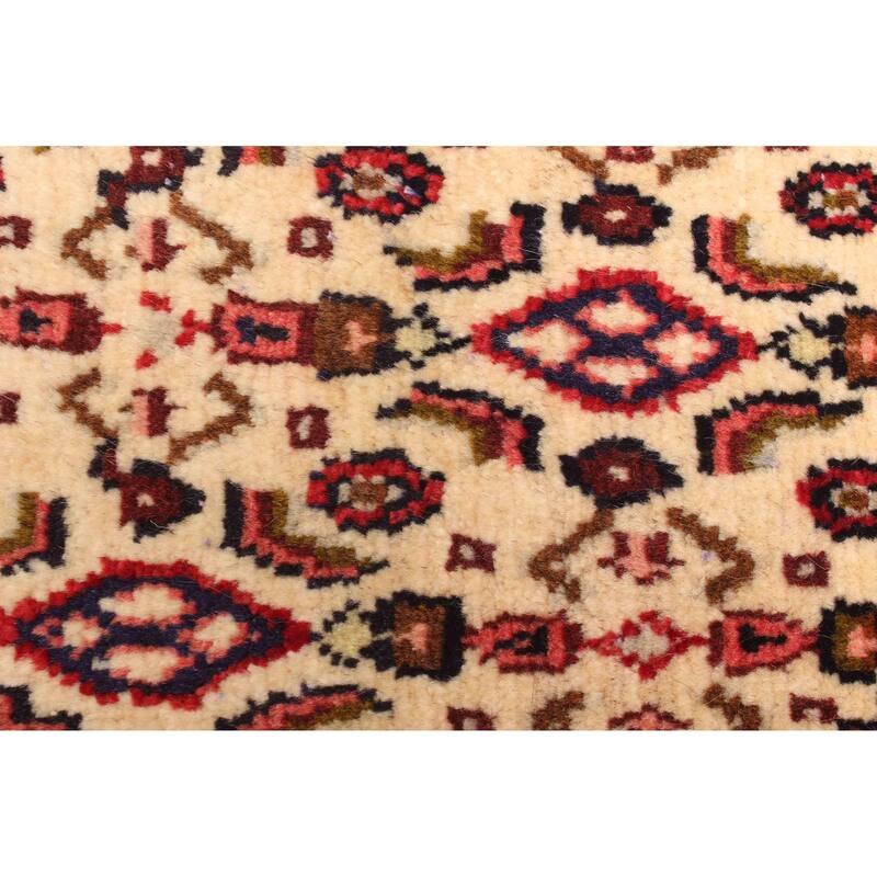 ECARPETGALLERY Hand-knotted Kayseri Vintage Cream Wool Rug - 1'6 x 9'5