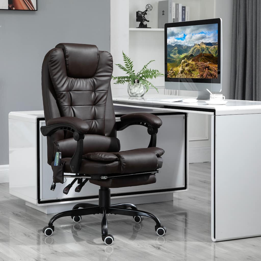 Adjustable Massage Office Massage Chair with Recline Footrest High Back Support and Remote Control