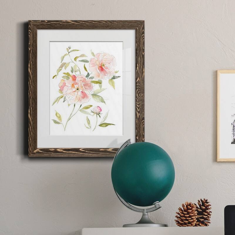 Sketchbook Cottage Rose II-Premium Framed Print - Ready to Hang