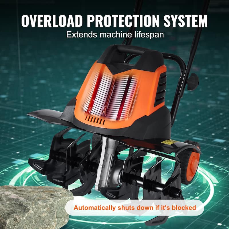 Electric Tiller Rototiller for Garden Lawn Soil Digging