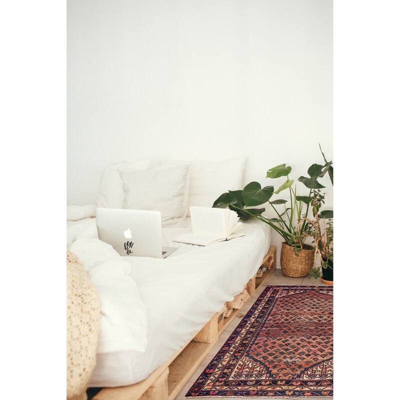 ECARPETGALLERY Hand-knotted Antalya Vintage Copper Wool Rug - 4'8 x 7'1