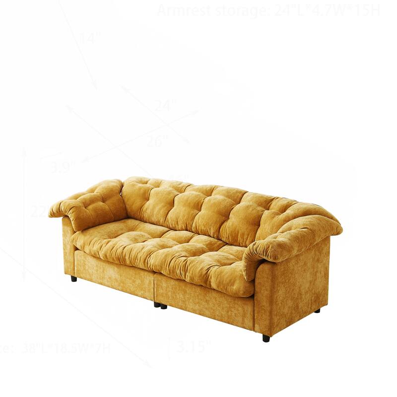 Comfortable Chenille Sofa for Various Spaces, Enhancing Interior Style