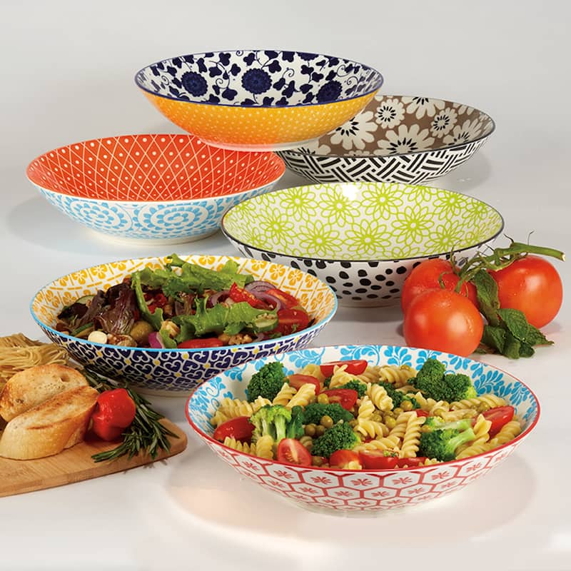 Certified International Chelsea All Purpose Porcelain Bowls (Set of 6)