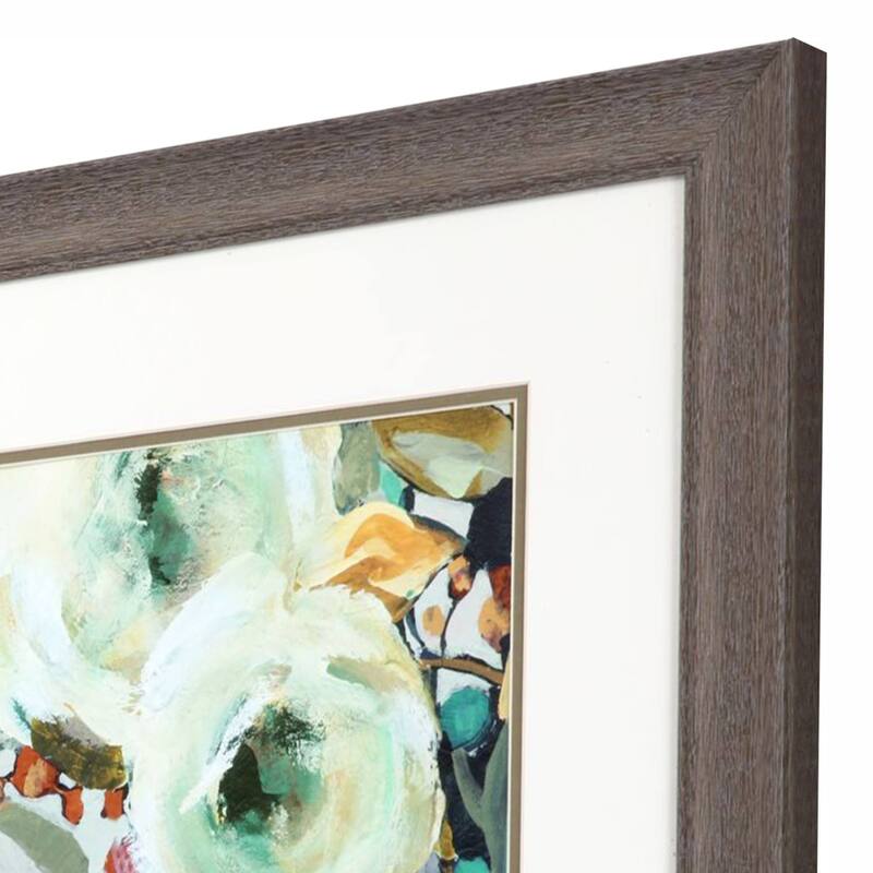 HomeRoots Set Of Two Floral Warmth Brown Framed Wall Art
