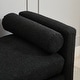 preview thumbnail 40 of 42, 66.34"W Elegant Upholstered Bench, Daybed, Ottoman with Wood Legs & 2 Bolster Pillows for End of Bed, Bedroom, Living Room