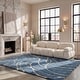 preview thumbnail 9 of 21, SAFAVIEH Florida Shag Sigtraud Abstract Waves 1.2-inch Thick Rug