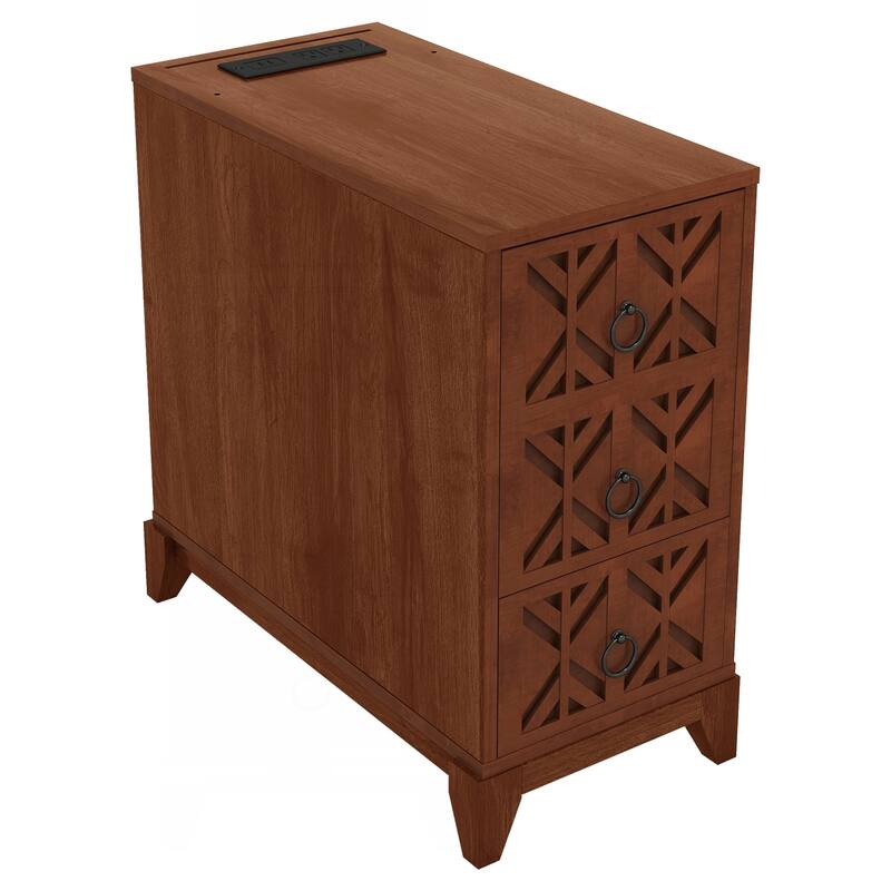 Versatile End Table with Multiple Storage Options and Stylish Design