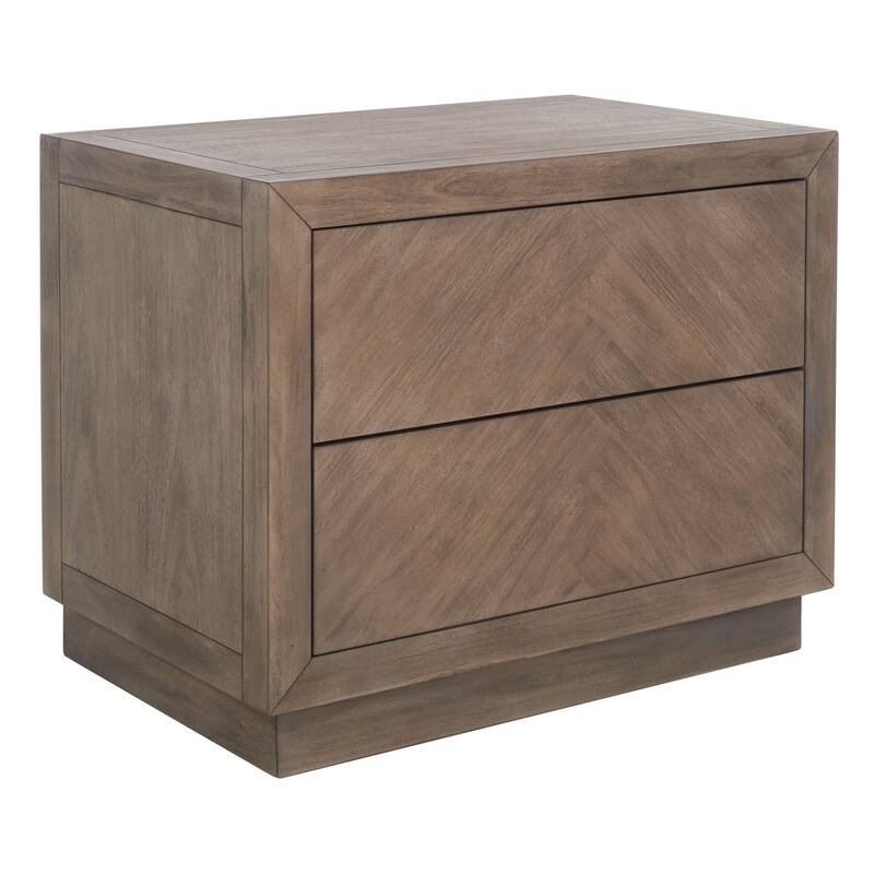 SAFAVIEH Couture Dzanna 2-Drawer Wood Nightstand