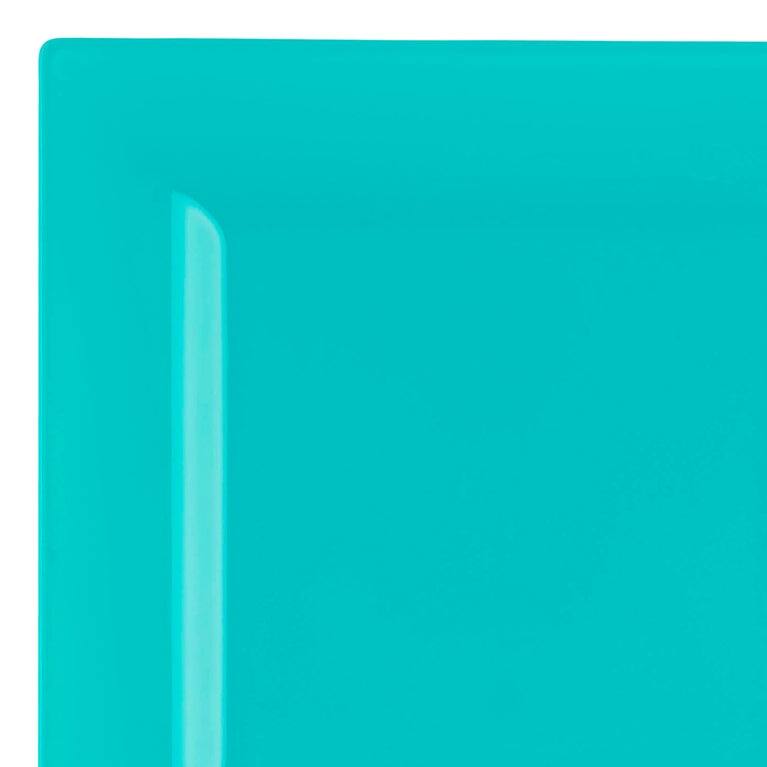Modern Solid Square Disposable Plastic Plate Packs - Party Supplies