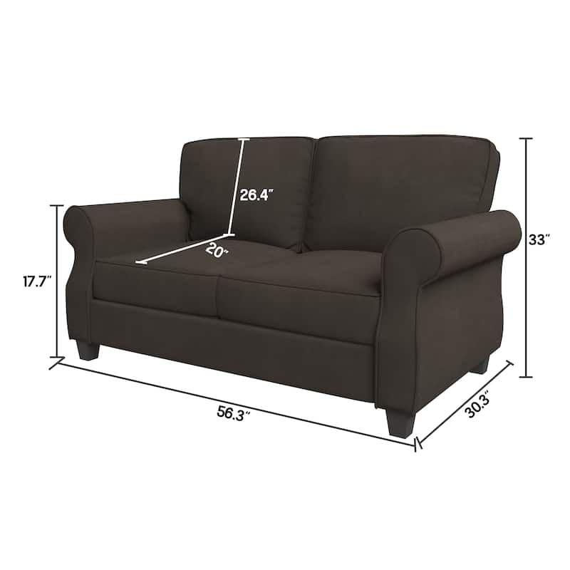 Sofa with Solid Wood Frame,, Comfy Sofa Couch with Extra Deep Seats, Modern 2 Seater Sofa, for Living Room Apartment Lounge