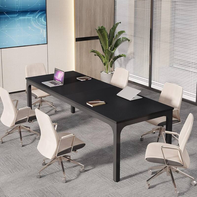 78.74" Large Rectangle Conference Table/Desk, Modern Seminar Meeting Table, Business Tables for Boardroom & Office