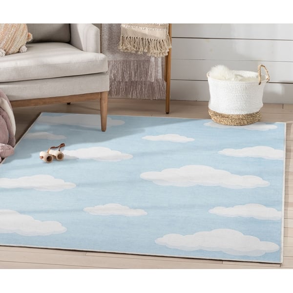 slide 2 of 74, Well Woven Kids Rugs Cloud 9 Modern Machine Washable Area Rug