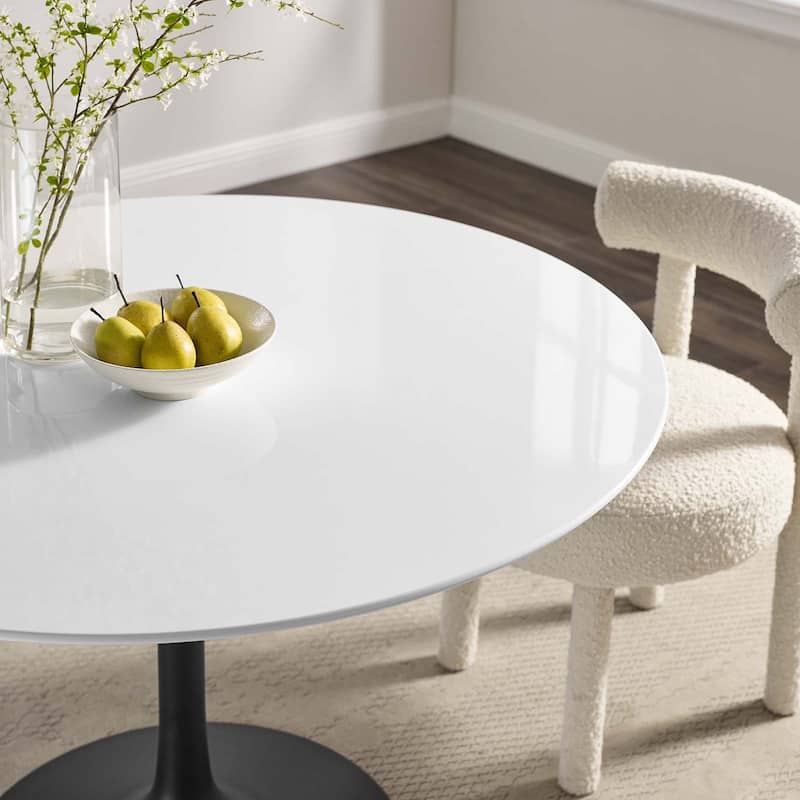 47" Round Wood Dining Table