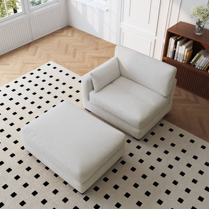 88" Convertible Larger Couch Modular Sectional Sofa Set