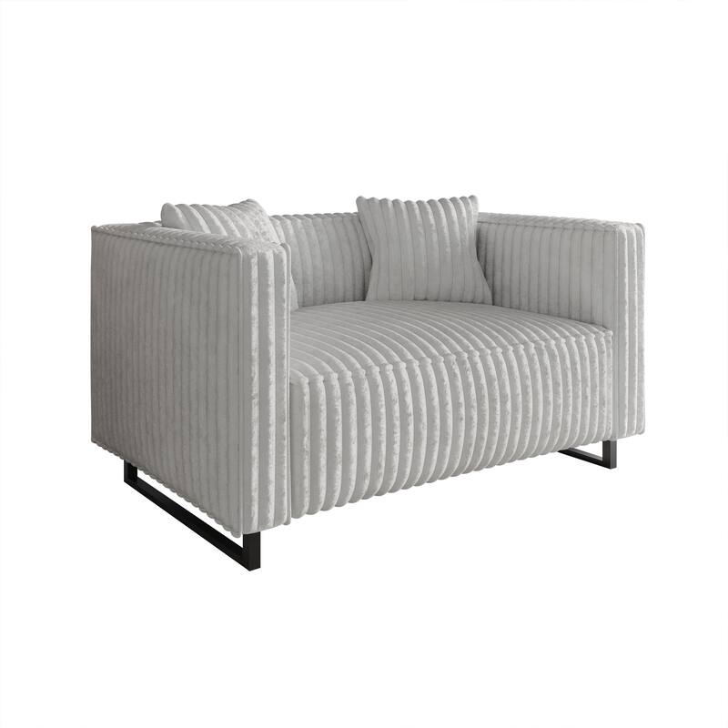 CraftPorch Mid Century Modern 2- Pieces Upholstered Living Room Set