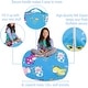 preview thumbnail 90 of 187, Kids Bean Bag Chair Cover Stuffed Animal Storage or Toy Organizer 48 Inch Extra Large - Canvas Farm Blue