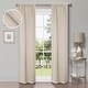 preview thumbnail 48 of 68, Superior Shimmer Washable Room Darkening Curtains, Set of 2 Panels 26" x 84" - Ivory