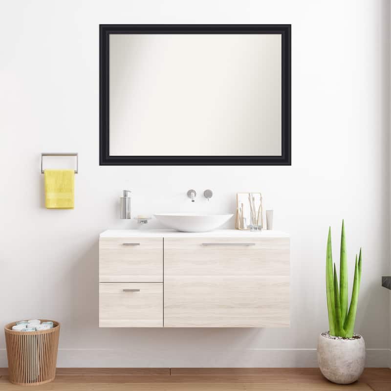 Dalat Non-Beveled Framed Bathroom Vanity Wall Mirror
