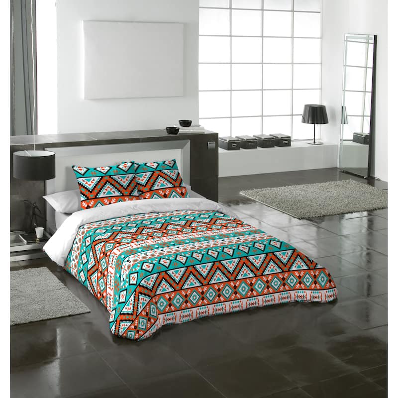 Gouchee Home Afrika King 3pc Duvet Cover Set - Teal - King