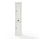 preview thumbnail 4 of 7, Crosley Seaside Tall Linen Cabinet Distressed White