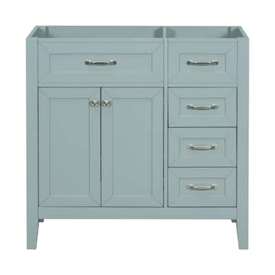 (Base Only) 36" Bathroom Vanity without Sink, Bathroom Cabinet with Drawers
