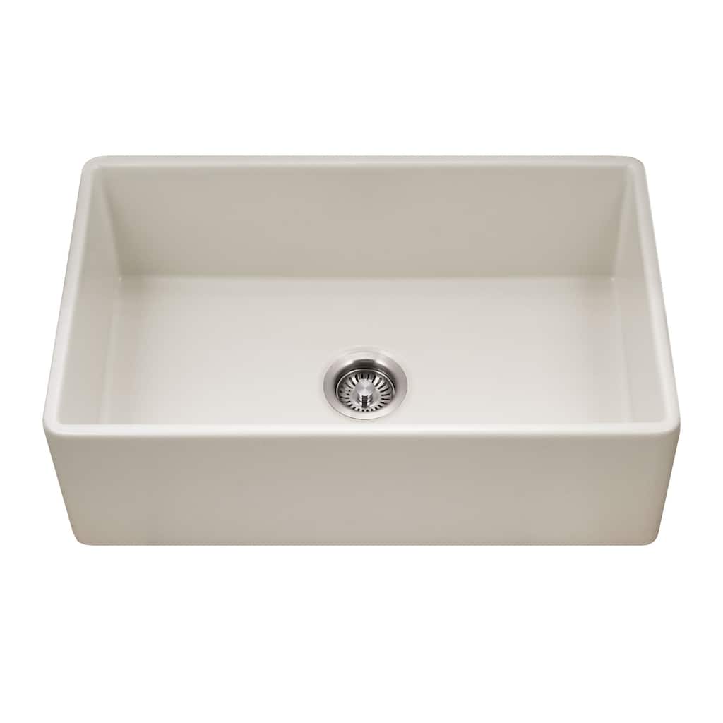 Houzer PTS-4118 Platus 30" Farmhouse Single Basin Fireclay Kitchen